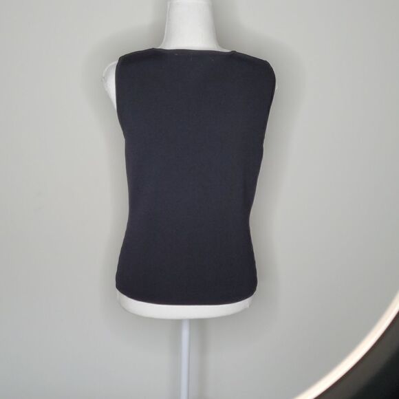 Knit Chic sz S black top/ blouse - Picture 3 of 8